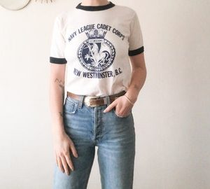 Vintage 70s Navy Blu